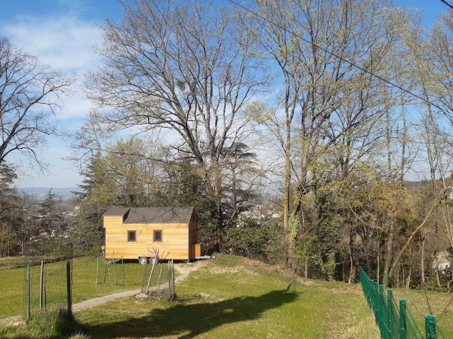 Micro Maison Bois / Tiny House Au Calme Crest Bagian luar foto