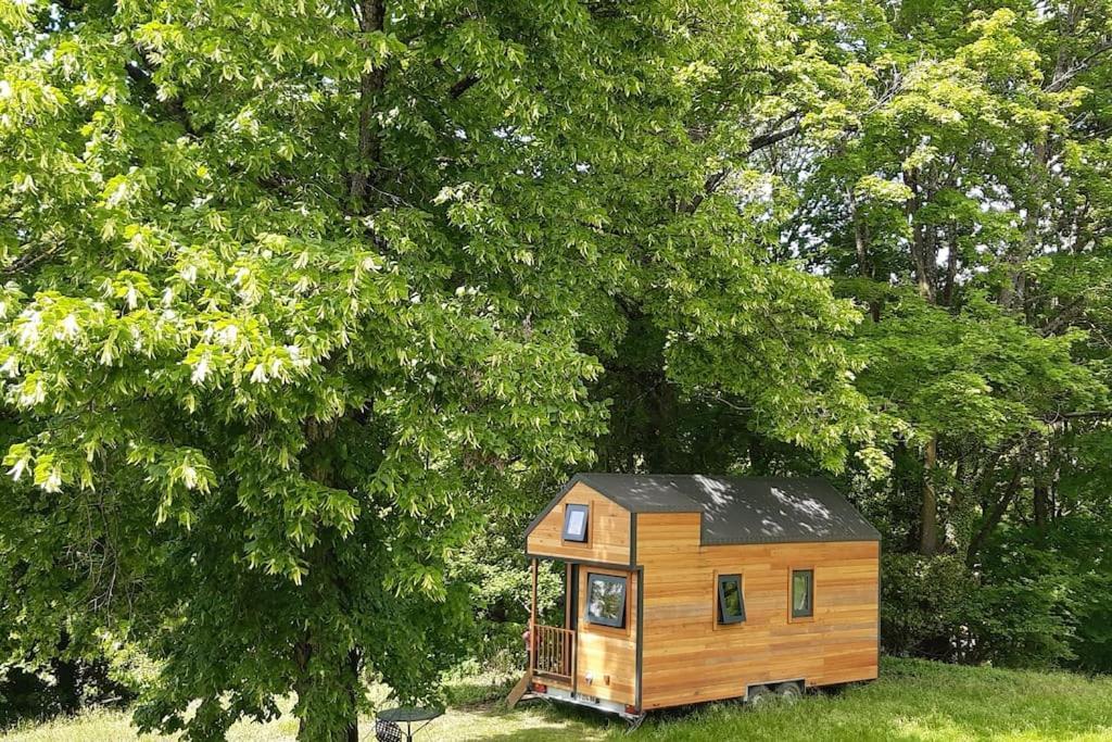 Micro Maison Bois / Tiny House Au Calme Crest Bagian luar foto